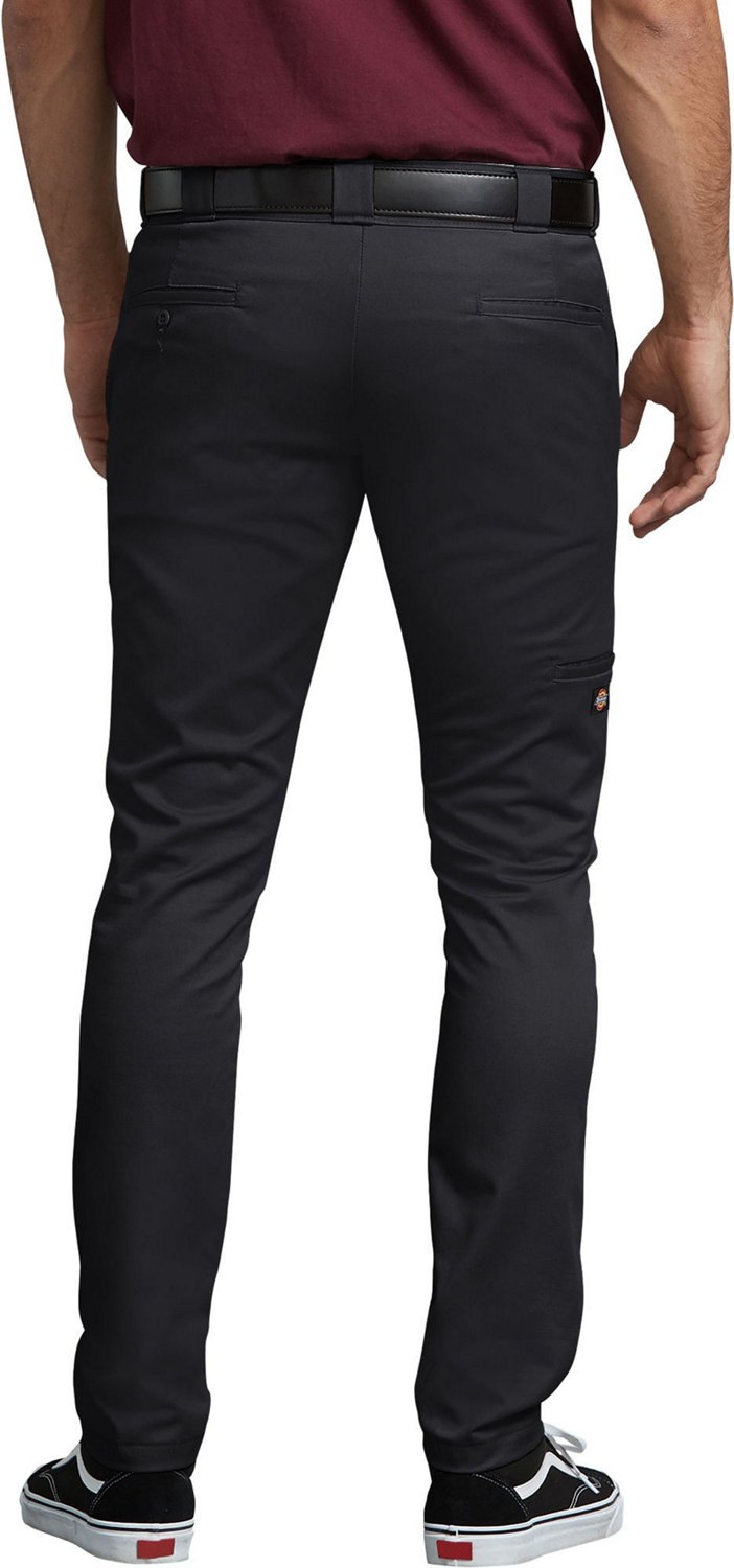 dickies double knee work pants black