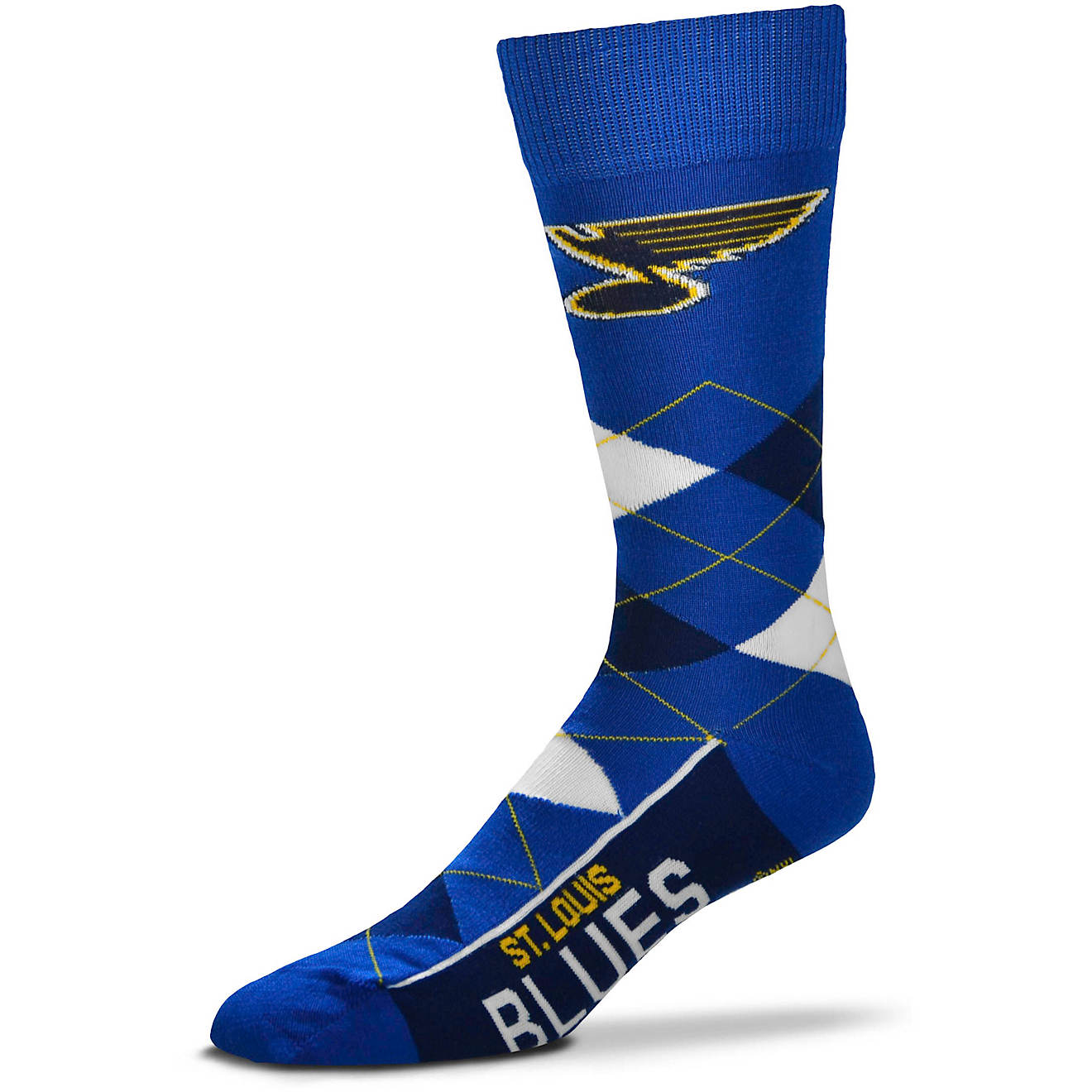 For Bare Feet St. Louis Blues Argyle Lineup Socks                                                                                - view number 1