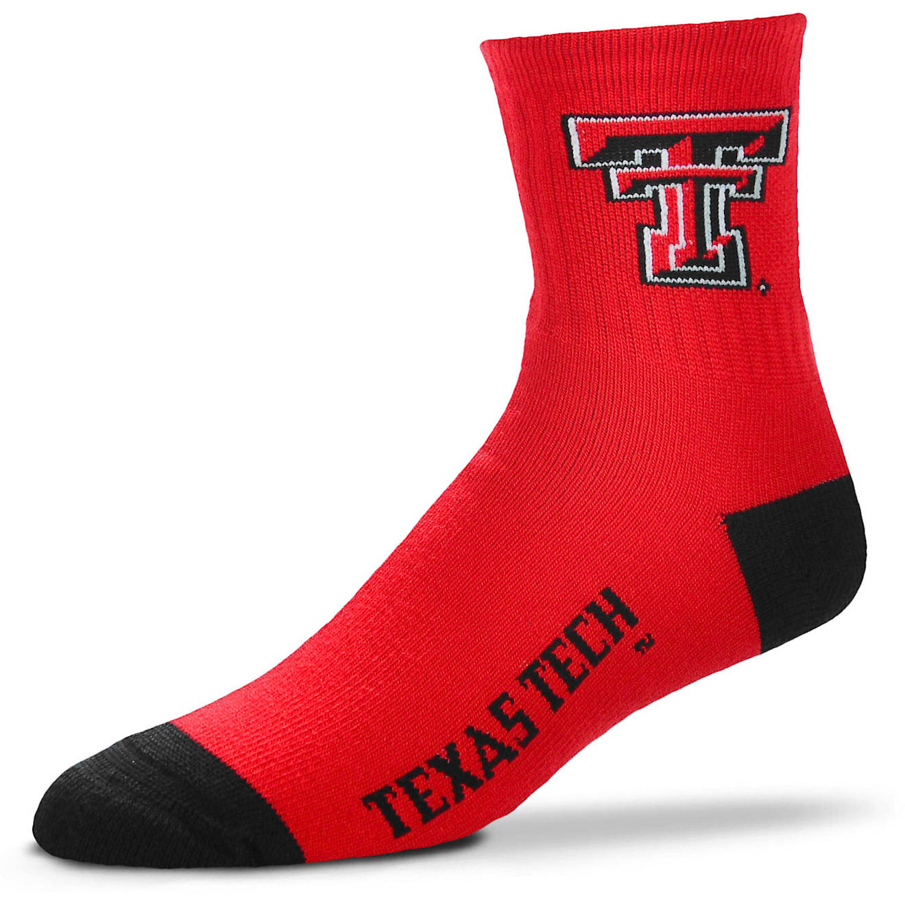 For Bare Feet Texas Tech University Quarter Socks                                                                                - view number 1