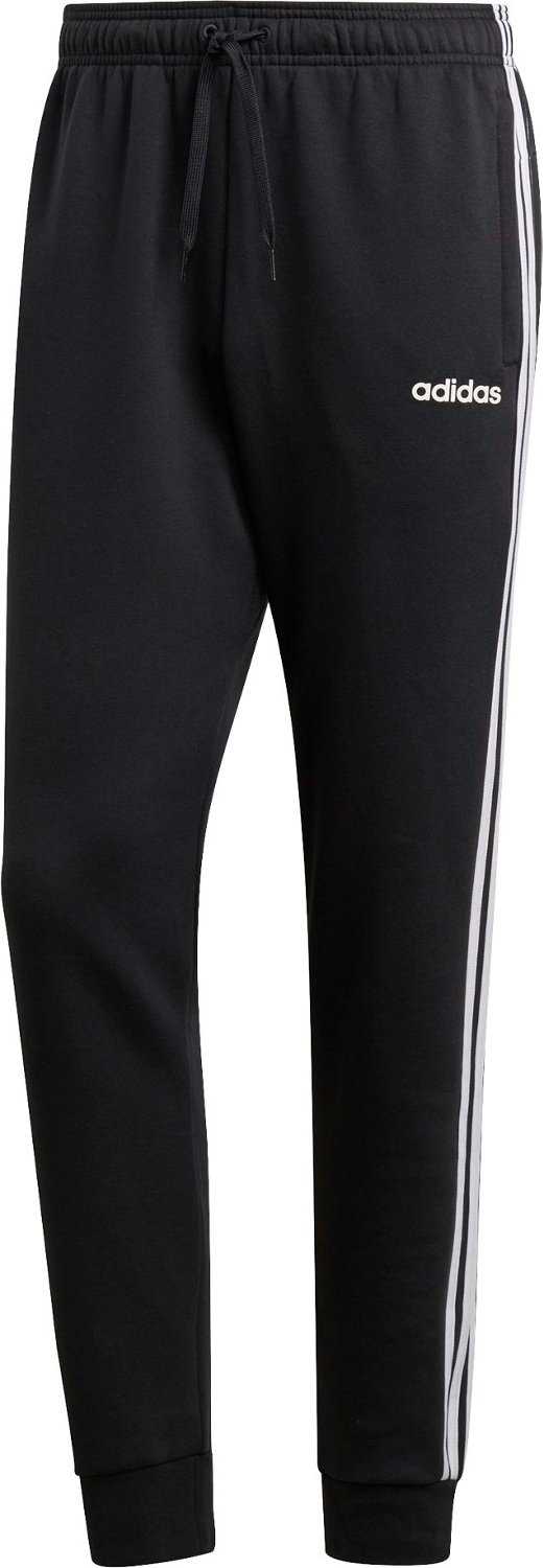 adidas Men's Essential 3-Stripes Fleece Tapered Pants | Academy