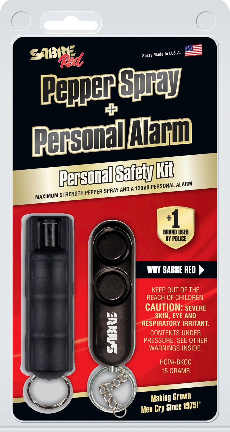 SABRE Pepper Spray and Personal Alarm Safety Kit Academy