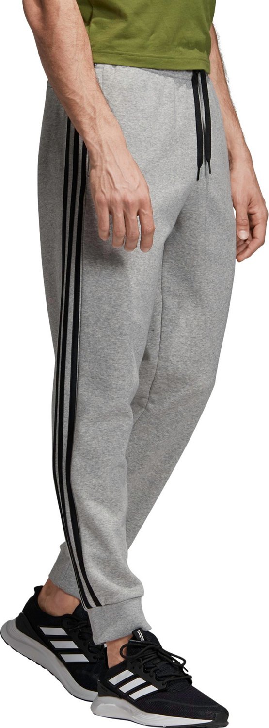 adidas men's 3 stripe fleece pants