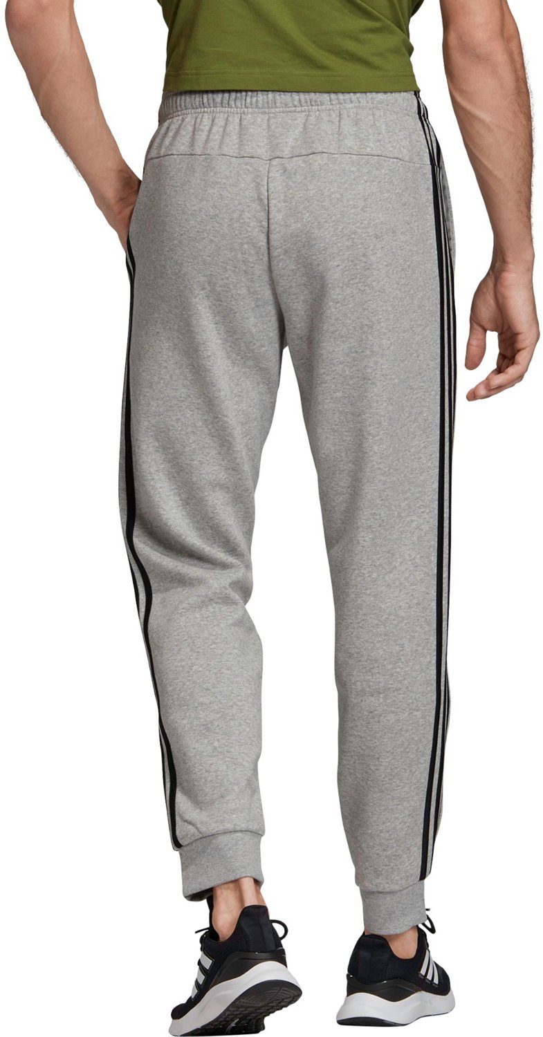 adidas Men's Essential 3-Stripes Fleece Tapered Pants | Academy