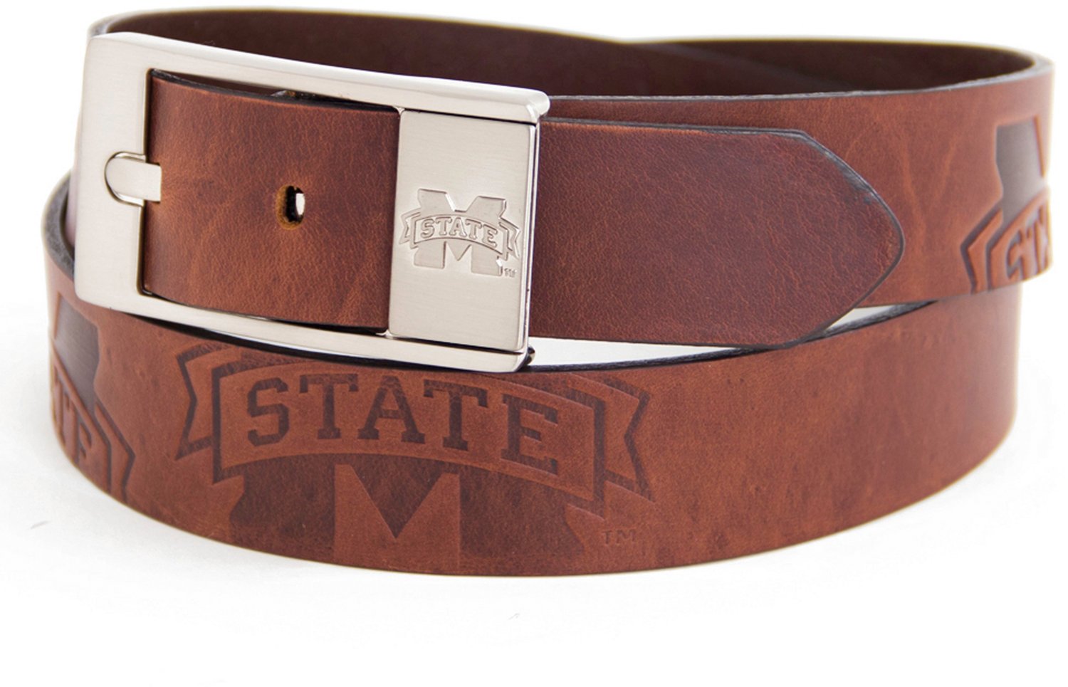 Eagles Wings Men's Mississippi State University Brandish Leather Belt ...