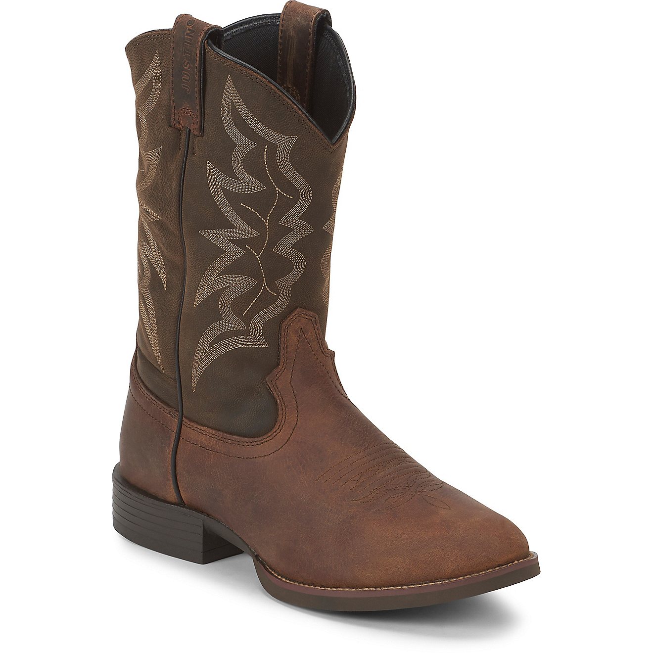 Justin Men's Buster Distressed Stampede Cowboy Boots                                                                             - view number 1