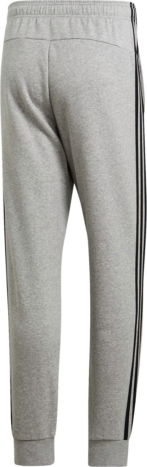 essentials fleece tapered cuff 3 stripes pants