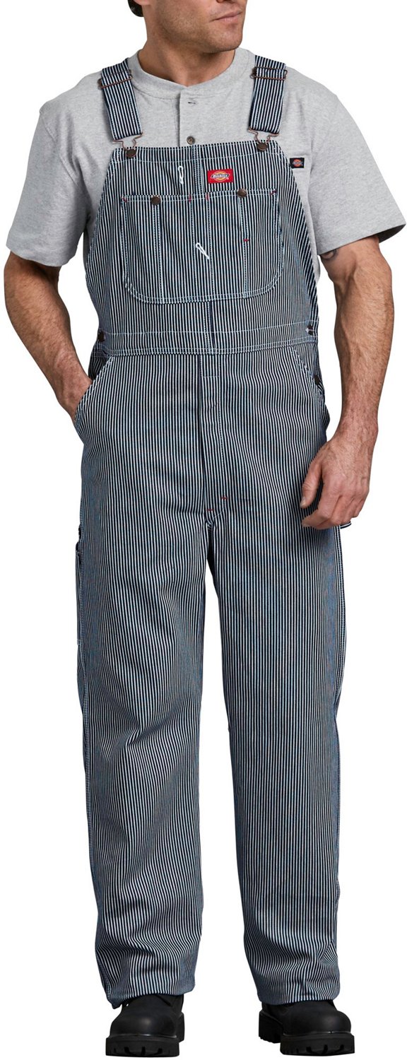 Dickies Mens Hickory Stripe Bib Overalls Academy 