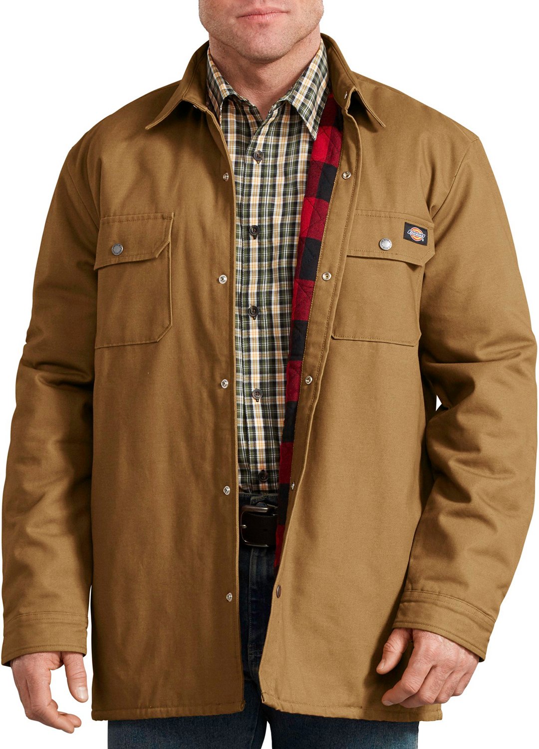 Dickies Men's Plaid Lined Shirt Jacket | Academy