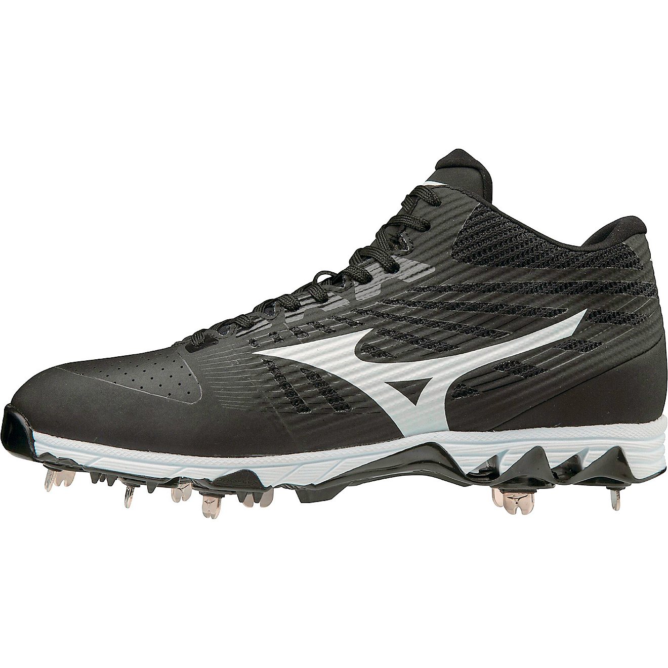 Mizuno Men's 9-Spike Ambition Mid Metal Baseball Cleats                                                                          - view number 1