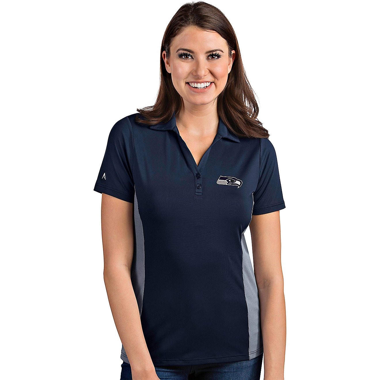Antigua Women's Seattle Seahawks Venture Polo Shirt                                                                              - view number 1