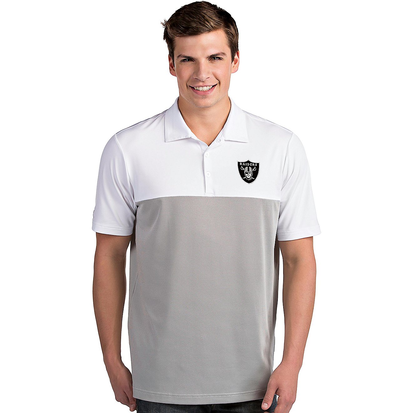 Antigua Men's Las Vegas Raiders Venture Polo Shirt | Academy