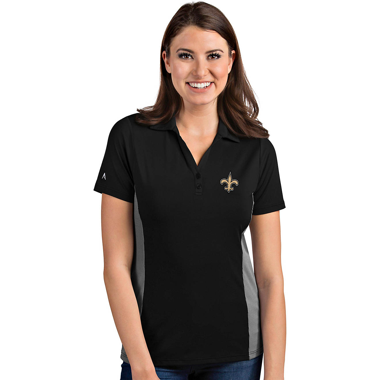 Antigua Women's New Orleans Saints Venture Polo Shirt                                                                            - view number 1