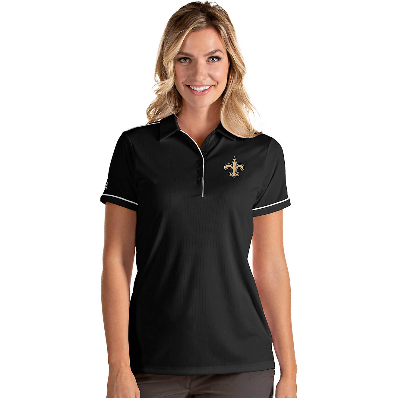 Antigua Women's New Orleans Saints Salute Polo Shirt                                                                             - view number 1