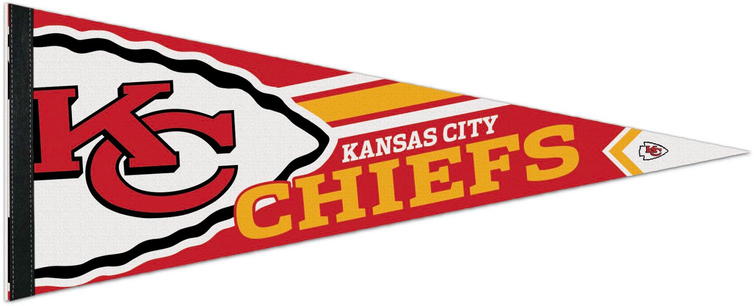 Kansas City Chiefs Americana Pennant Banner – Stars & Stripes Design, 12x30 Inch