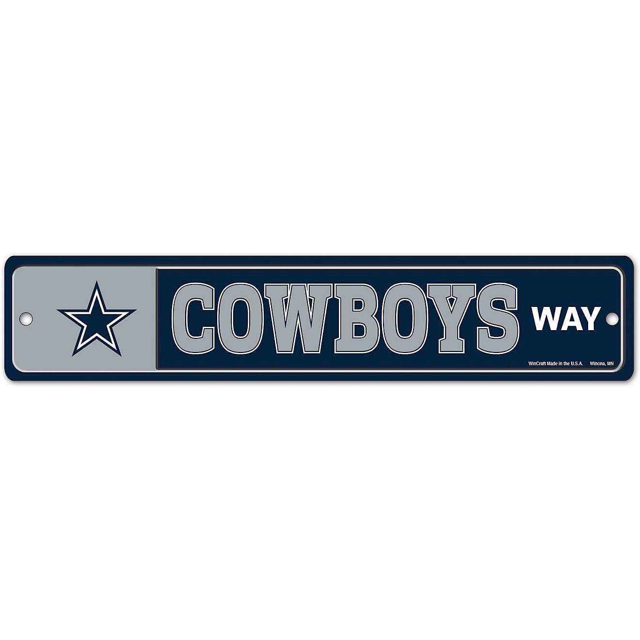 WinCraft Dallas Cowboys 4 in x 19 in Street/Zone Sign                                                                            - view number 1
