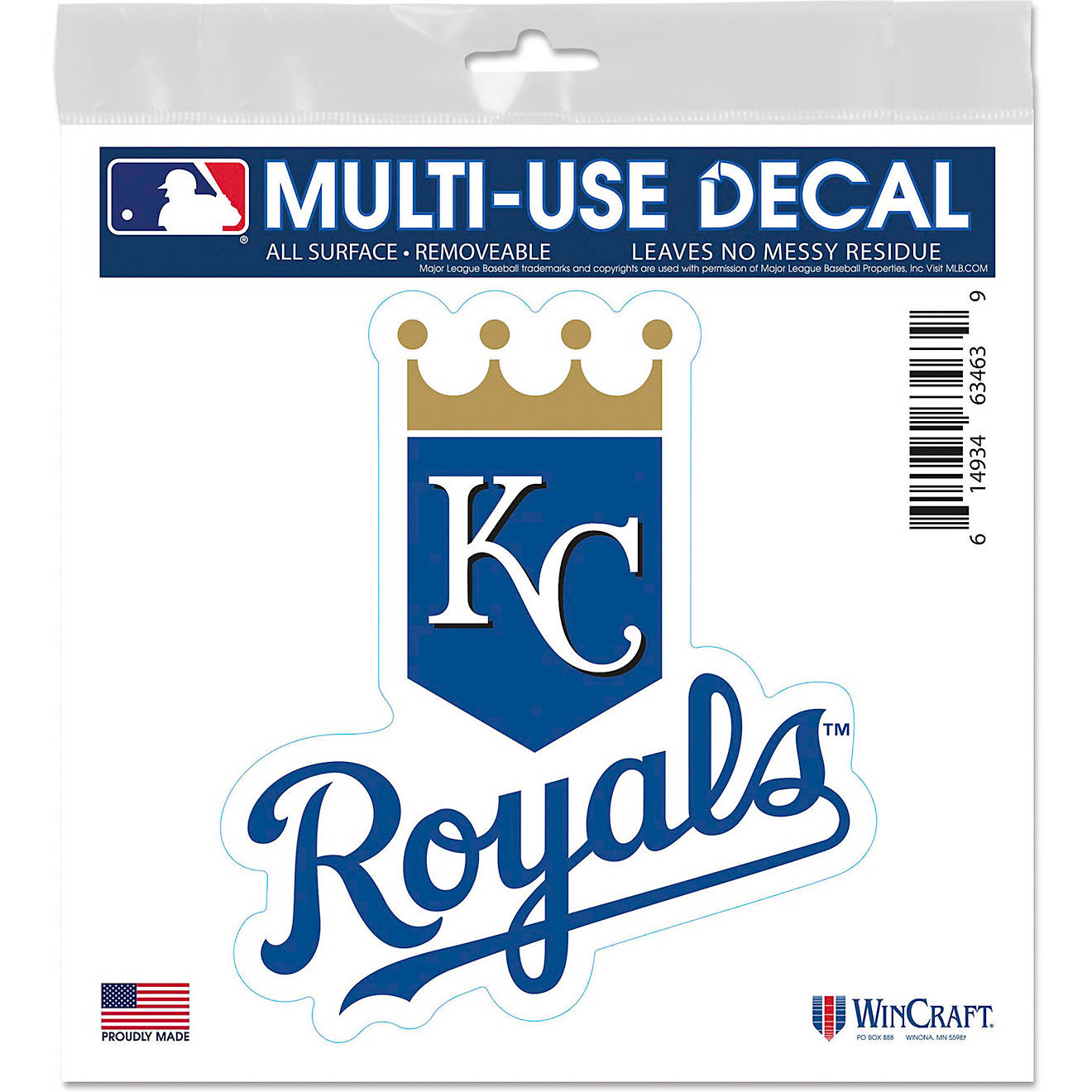 WinCraft Kansas City Royals 6 in x 6 in Multiuse Decal                                                                           - view number 1