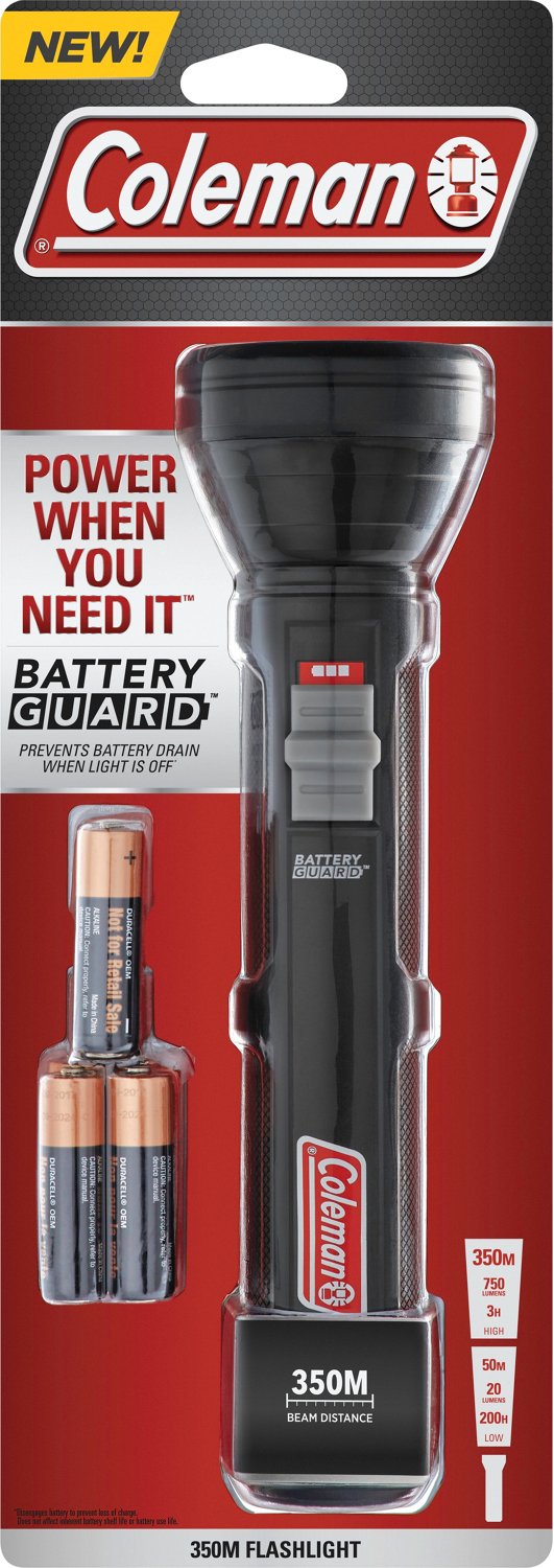 Coleman BatteryGuard 350M LED Flashlight Academy