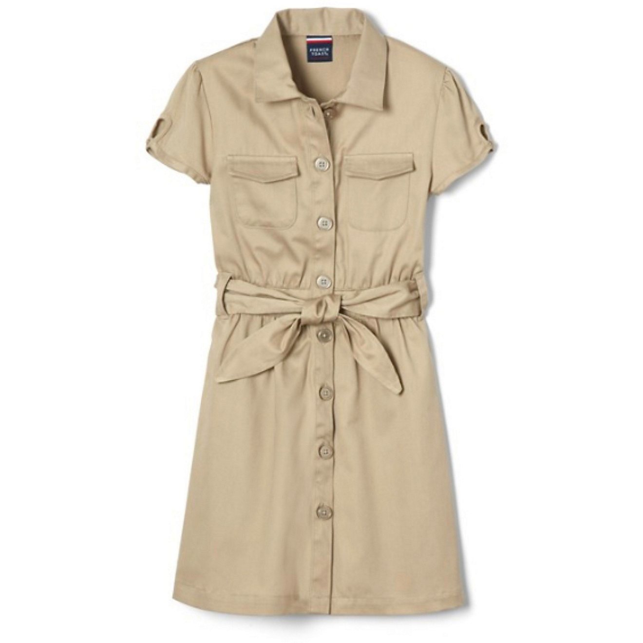 French Toast Girls' Short Sleeve Safari Dress                                                                                    - view number 1