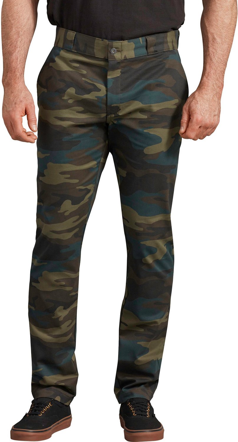 dickies men's flex skinny straight fit work pants