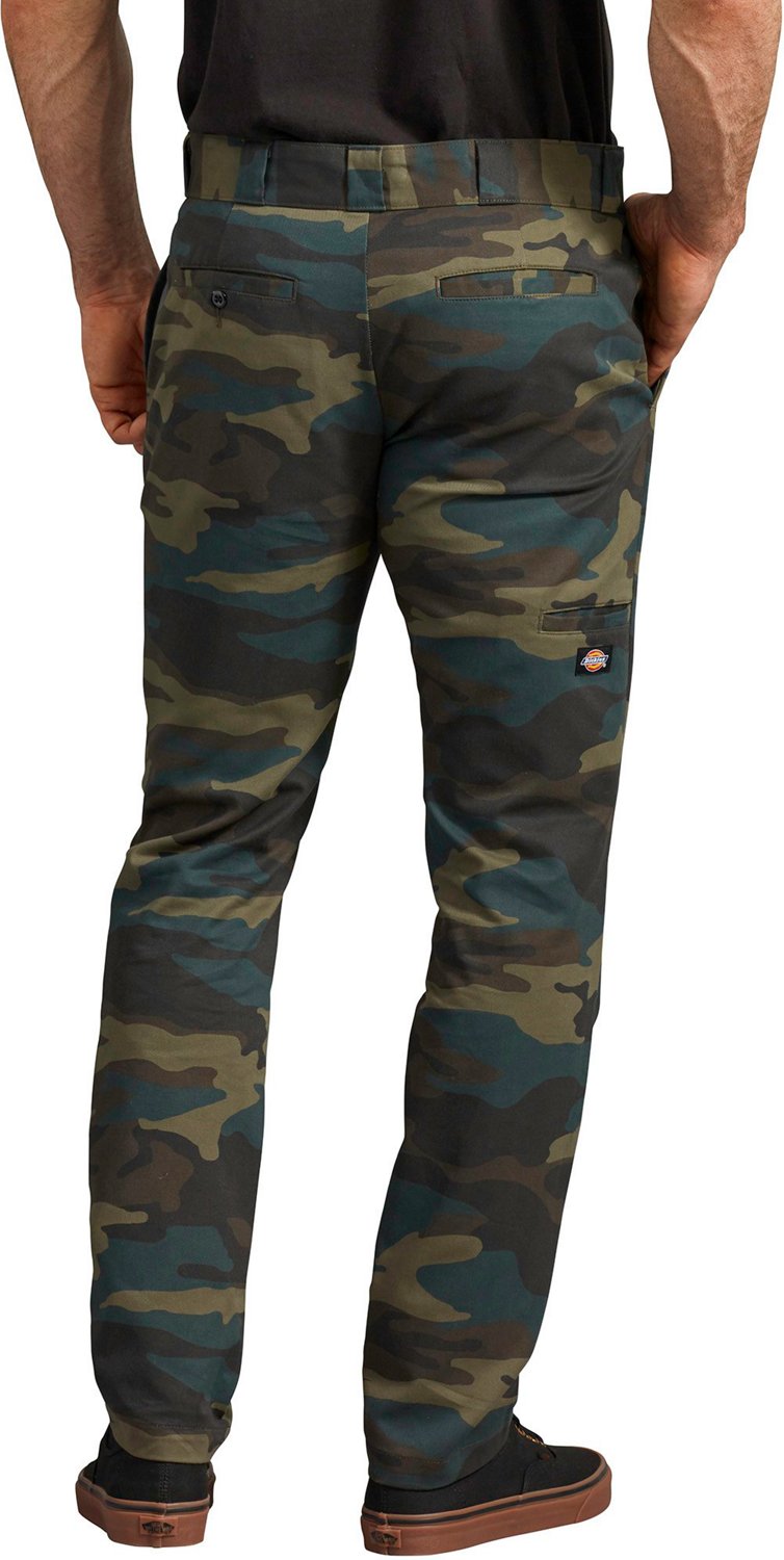 dickies men's flex skinny straight fit work pants
