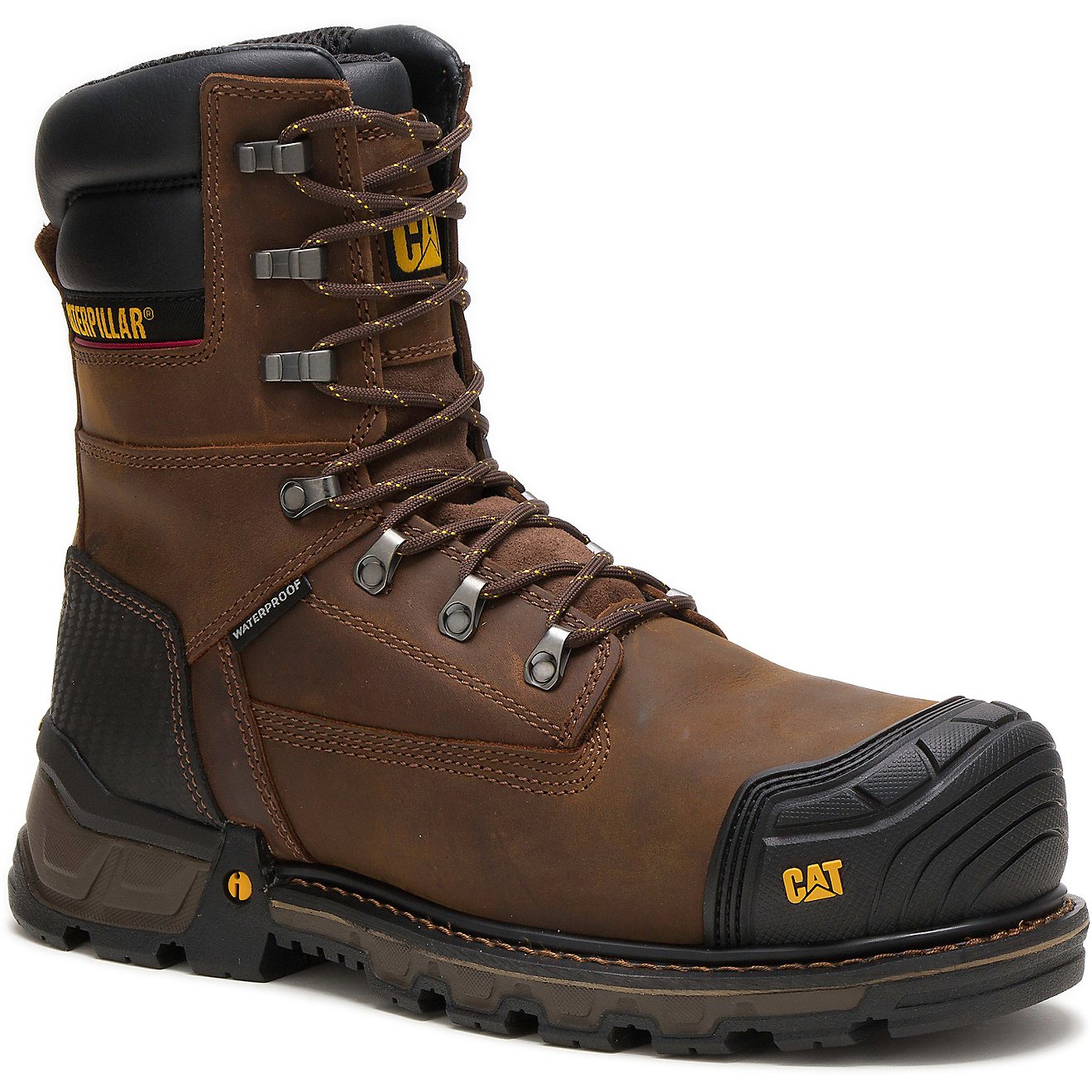 Cat Footwear Men's Excavator XL Waterproof Composite Toe Lace Up Work Boots                                                      - view number 1