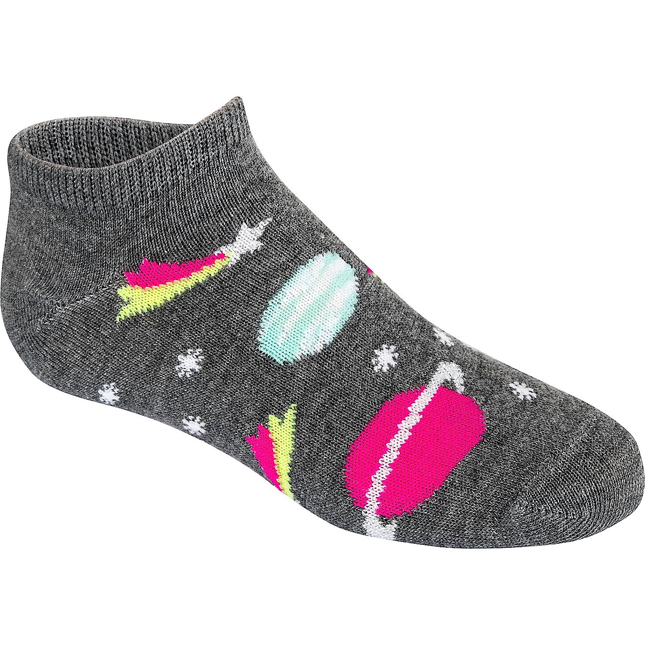 BCG Girls' Space No Show Footie Socks 6 Pack                                                                                     - view number 2