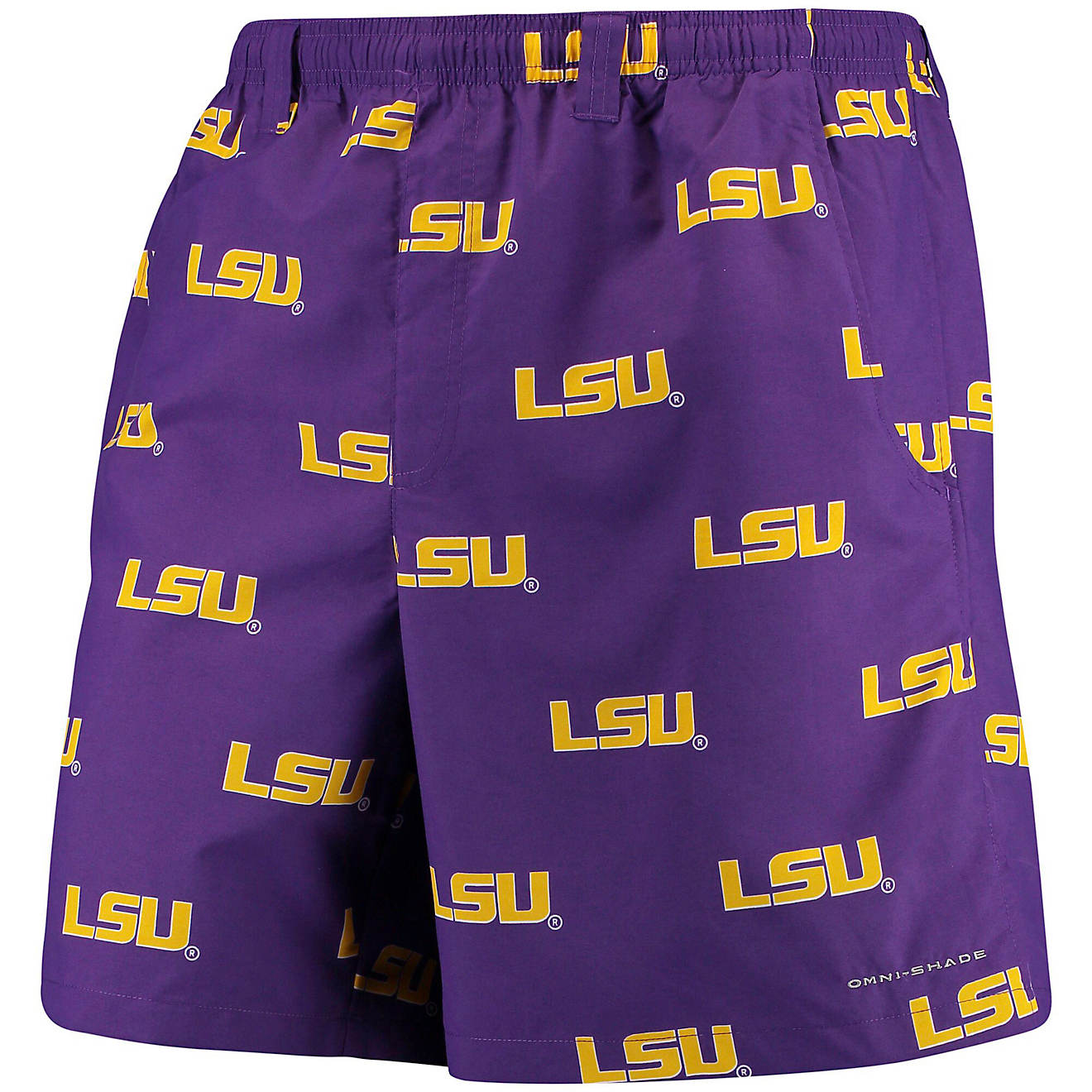 Columbia Sportswear Men's Louisiana State University Collegiate Backcast II Printed Shorts                                       - view number 1