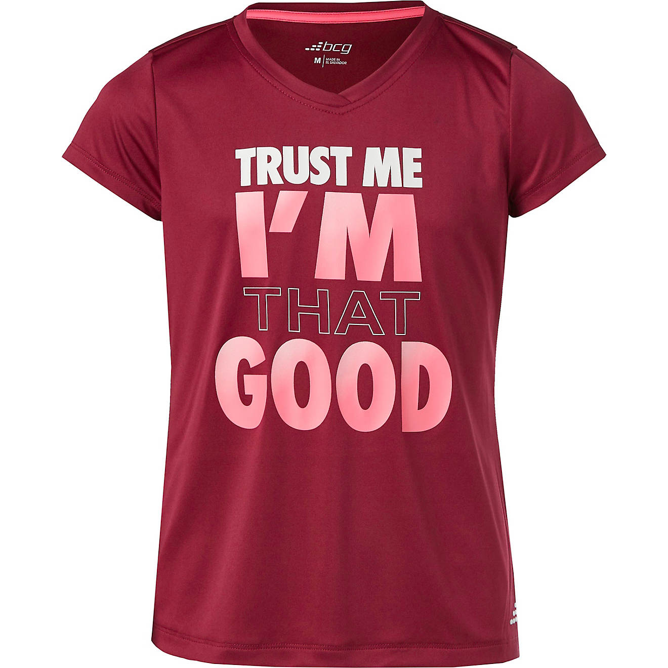BCG Girls' Athletic Turbo Trust Me I'm That Good Graphic T-shirt                                                                 - view number 1