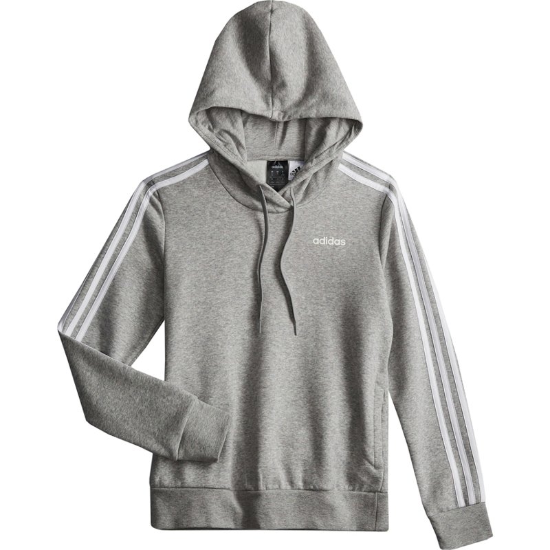 Adidas Women's Essentials 3 Stripes Over Head Fleece Hoodie Gray, Large -  Women's Athletic Fleece at Academy Sports | SheFinds