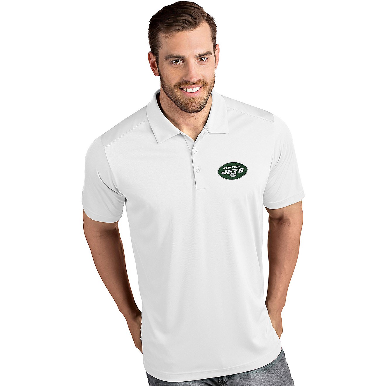 Antigua Men's New York Jets Tribute Polo Shirt                                                                                   - view number 1
