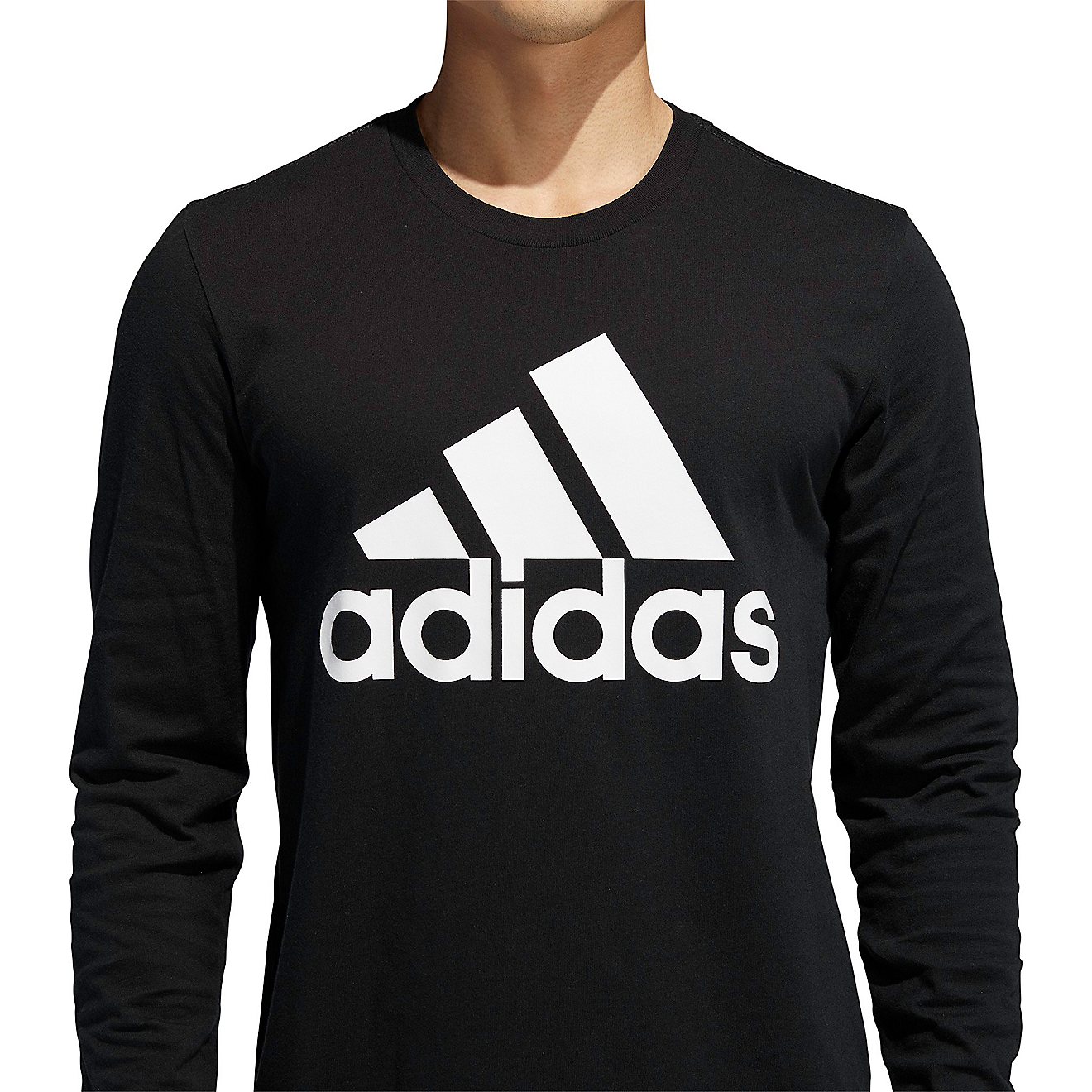 adidas Men's Basic Badge of Sport Long Sleeve T-shirt                                                                            - view number 6