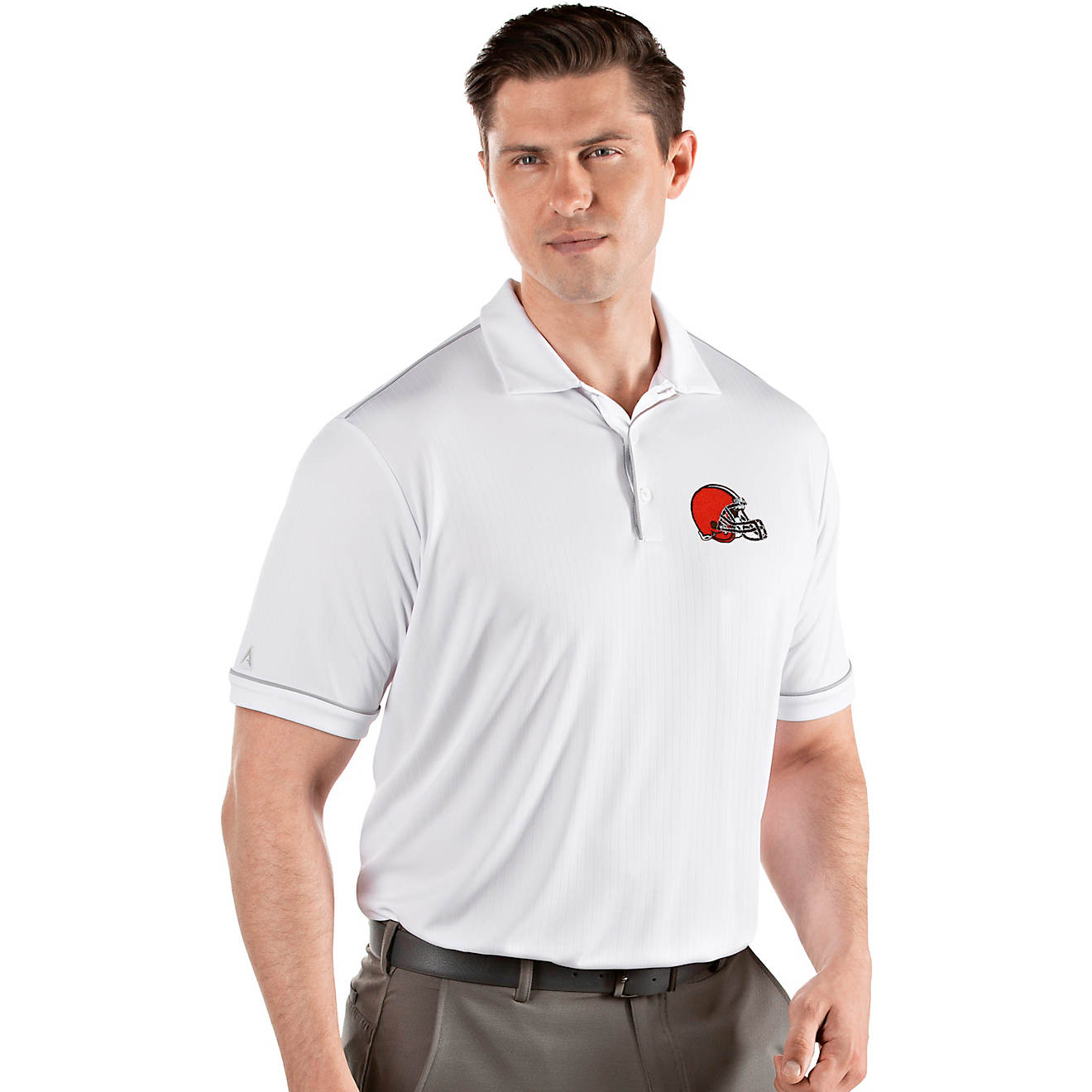 Antigua Men's Cleveland Browns Salute Polo Shirt                                                                                 - view number 1