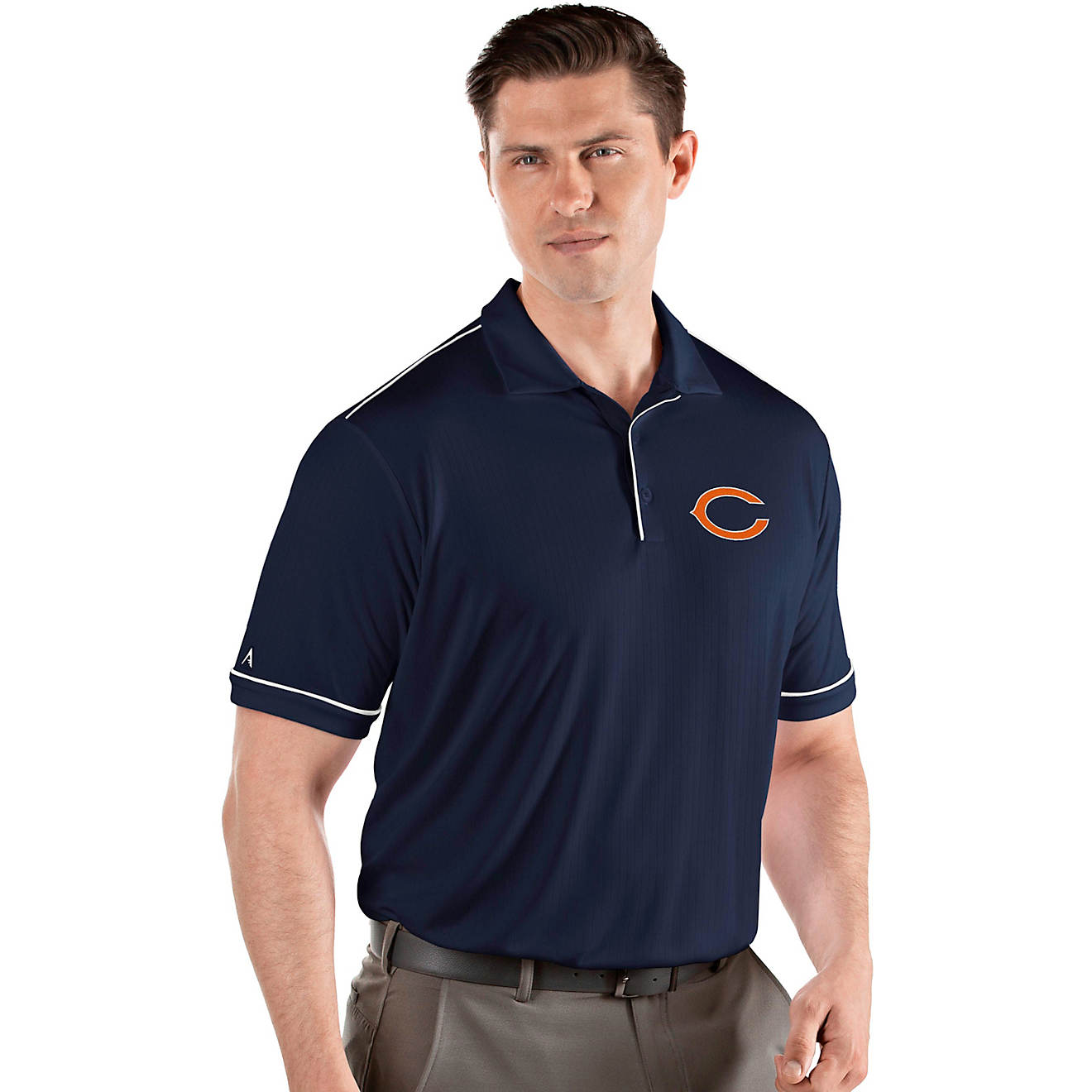 Antigua Men's Chicago Bears Salute Polo Shirt                                                                                    - view number 1