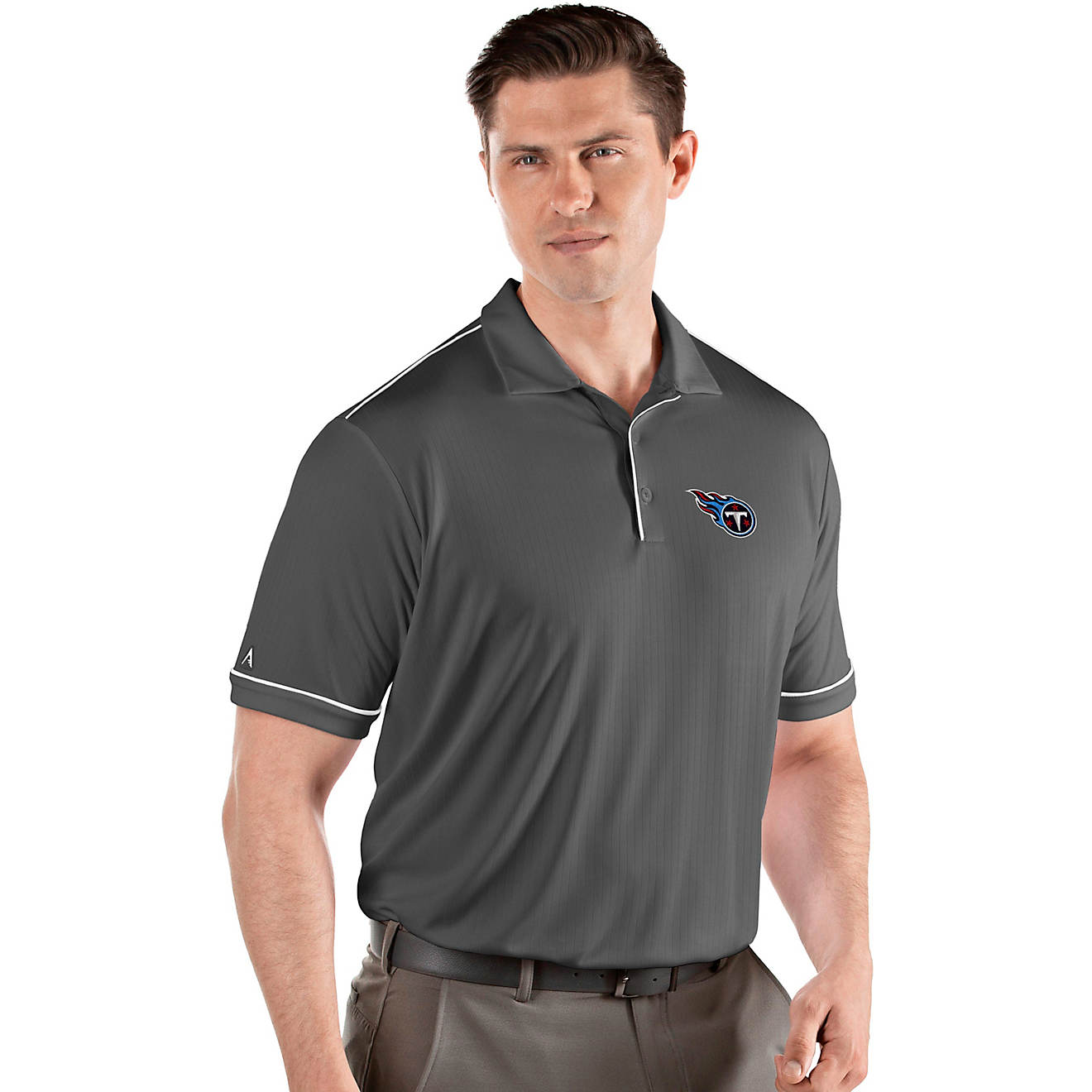 Antigua Men's Tennessee Titans Salute Polo Shirt                                                                                 - view number 1