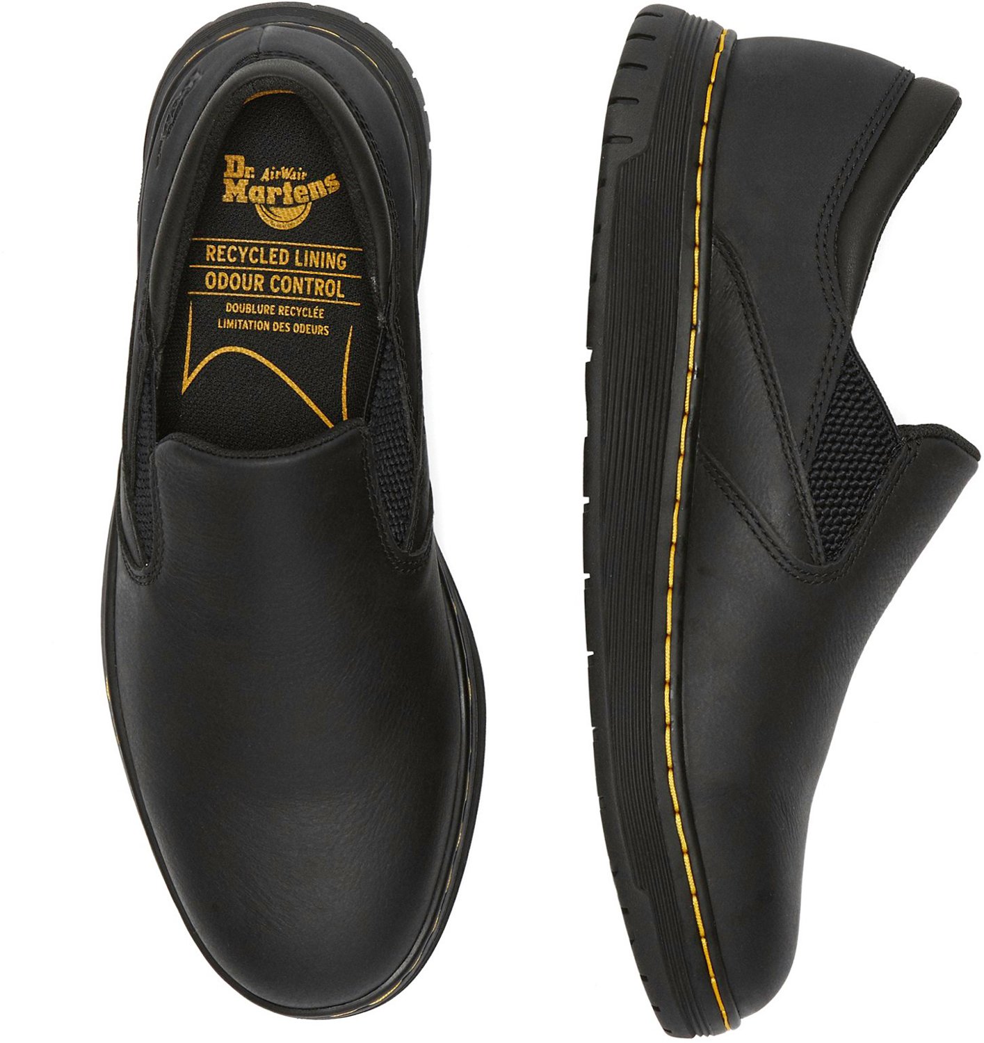 dr martens brockley safety slip on shoe