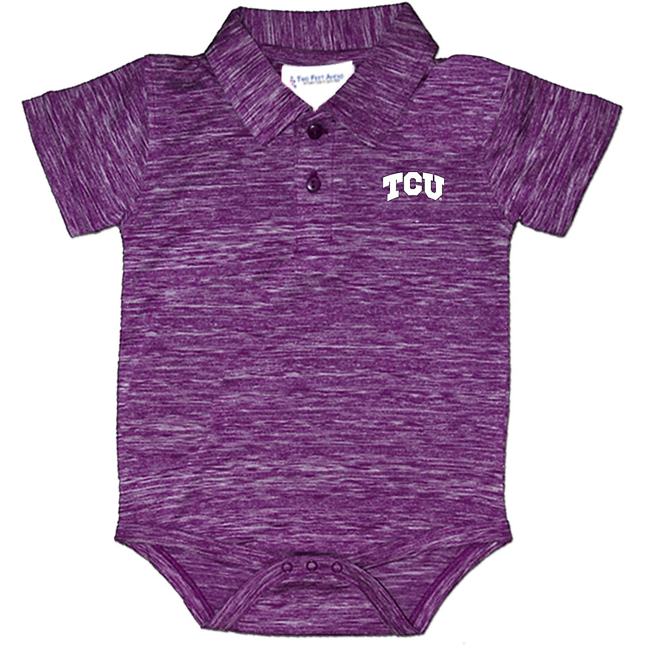 Two Feet Ahead Infants' Texas Christian University Space Dye Golf Creeper                                                        - view number 1