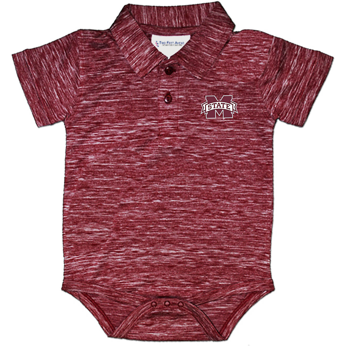 Two Feet Ahead Infants' Mississippi State University Space Dye Golf Creeper                                                      - view number 1