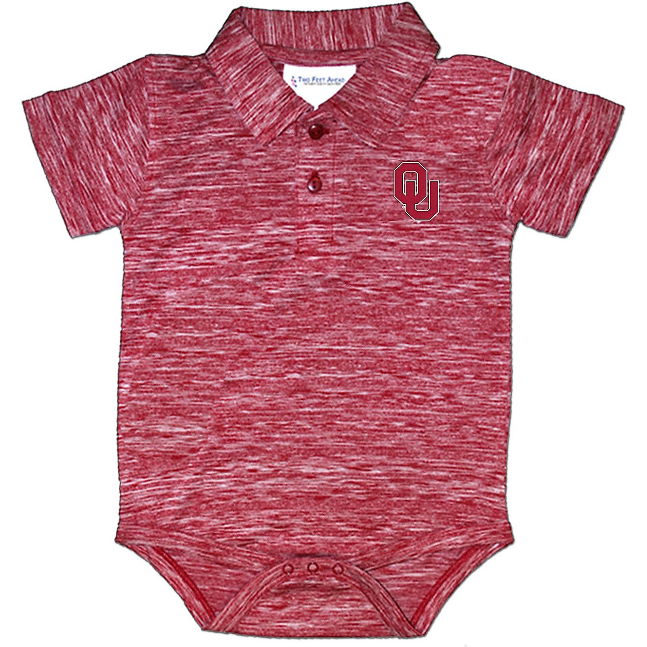 Two Feet Ahead Infants' University of Oklahoma Space Dye Golf Creeper                                                            - view number 1