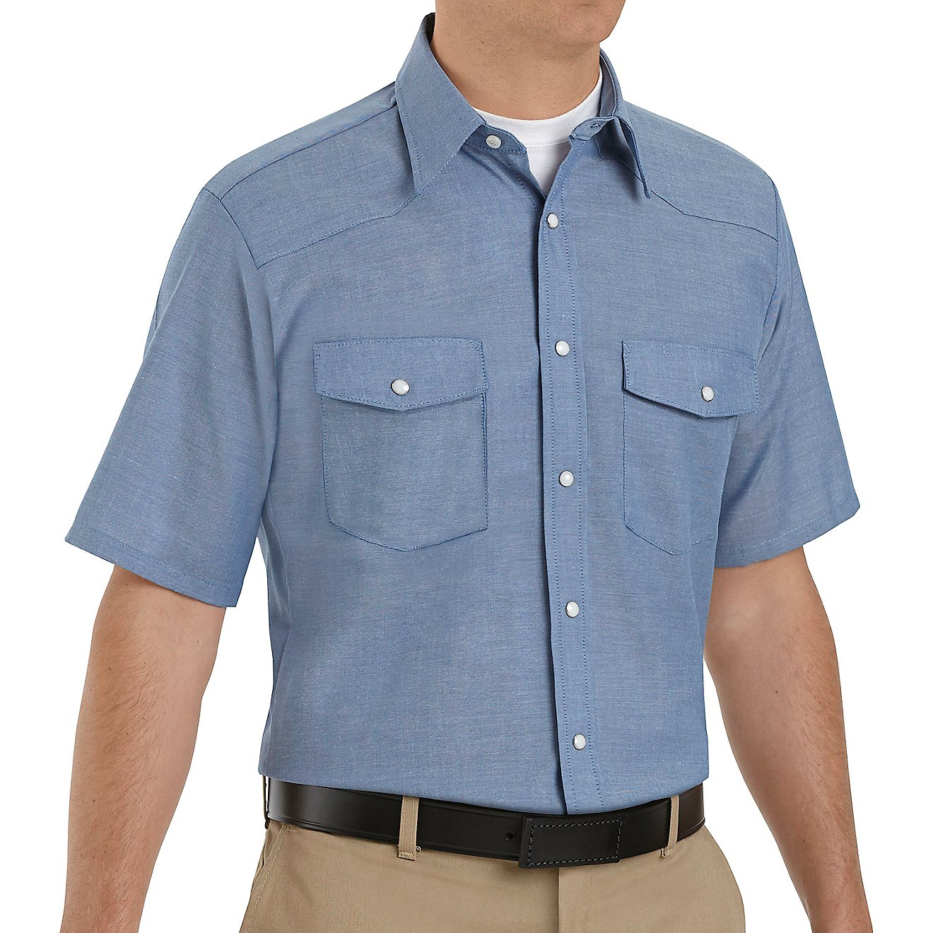 Red Kap Men's Deluxe Western Style Short Sleeve Work Shirt                                                                       - view number 1