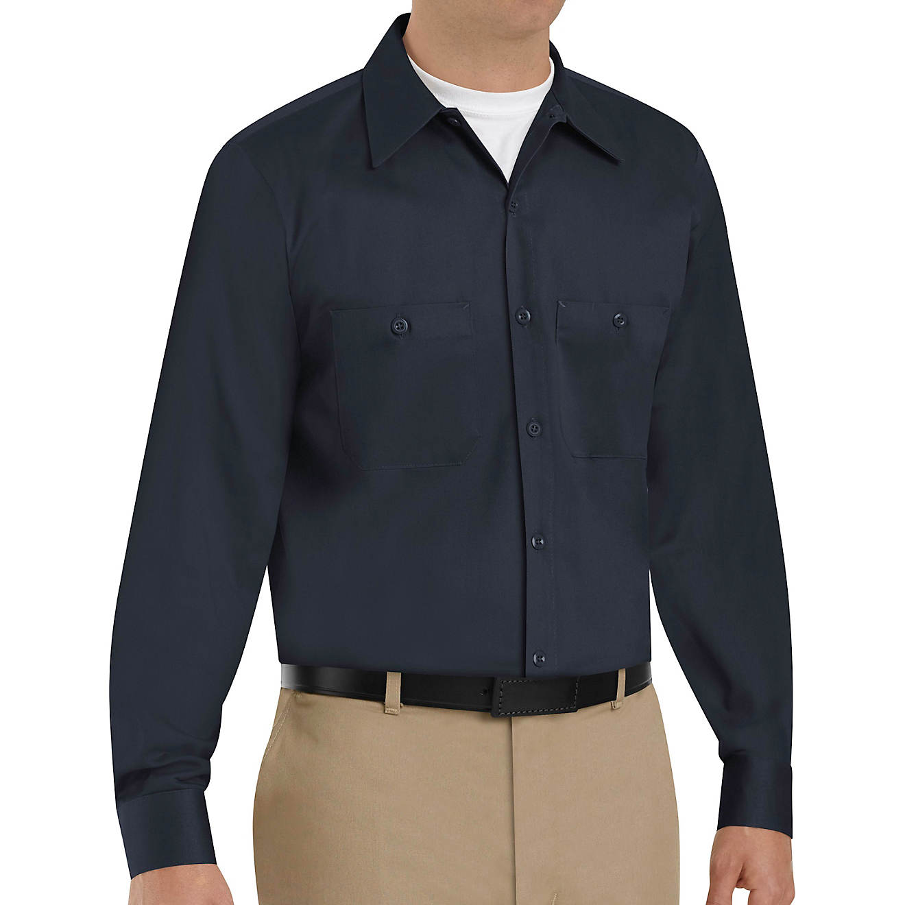 Red Kap Men's Wrinkle Resistant Cotton Long Sleeve Work Shirt                                                                    - view number 1