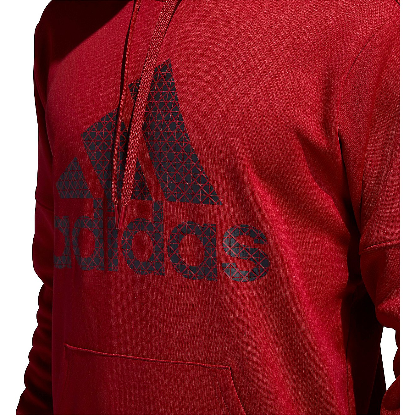 adidas Men's Badge of Sport Grid Team Issue Logo Hoodie                                                                          - view number 8