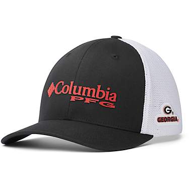 Columbia Sportswear Men's University of Georgia Collegiate PFG Mesh Ball Cap                                                    
