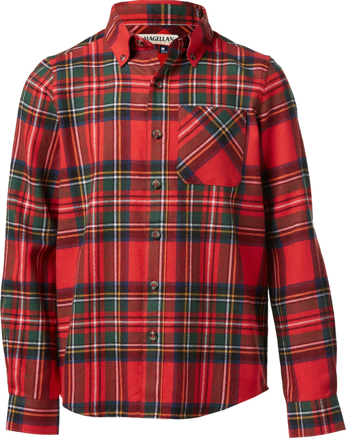 Magellan Outdoors Boys' Outdoor Hickory Canyon Long Sleeve Flannel ...