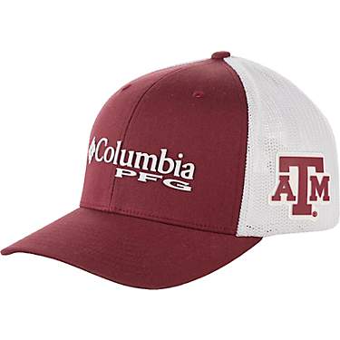 Columbia Sportswear Men's Texas A&M University Collegiate PFG Mesh Ball Cap                                                     
