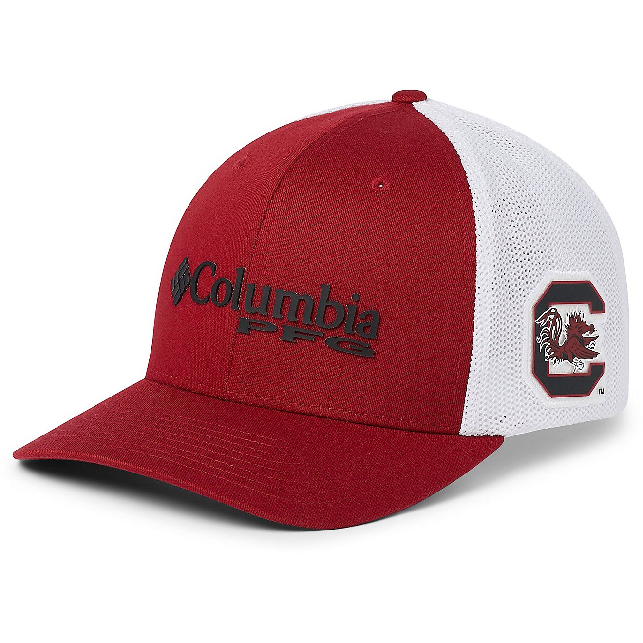 Columbia Sportswear Men's University of South Carolina Collegiate PFG Mesh Ball Cap                                              - view number 1