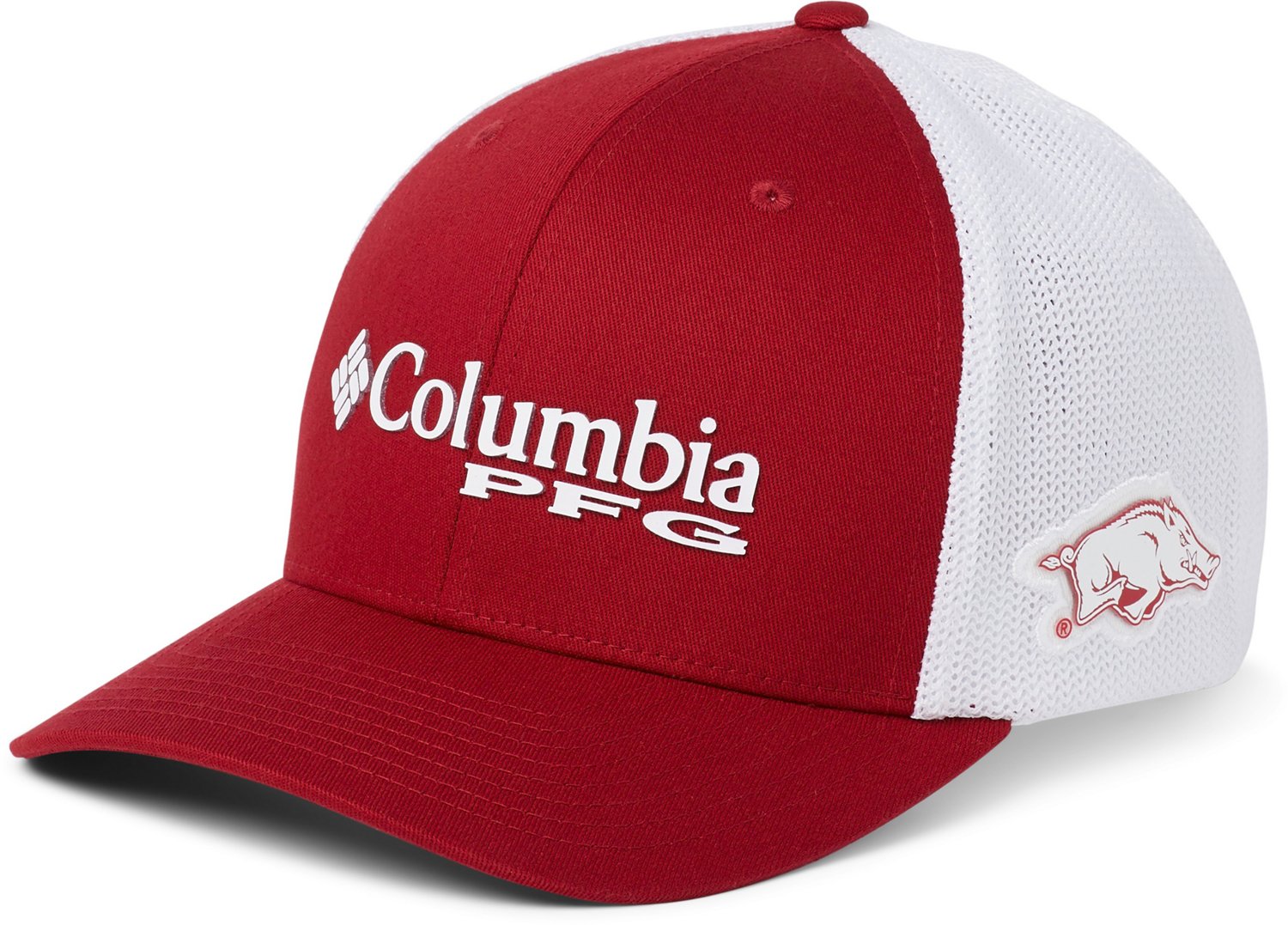 Columbia Sportswear Men's University of Arkansas PFG Mesh Ball Cap ...