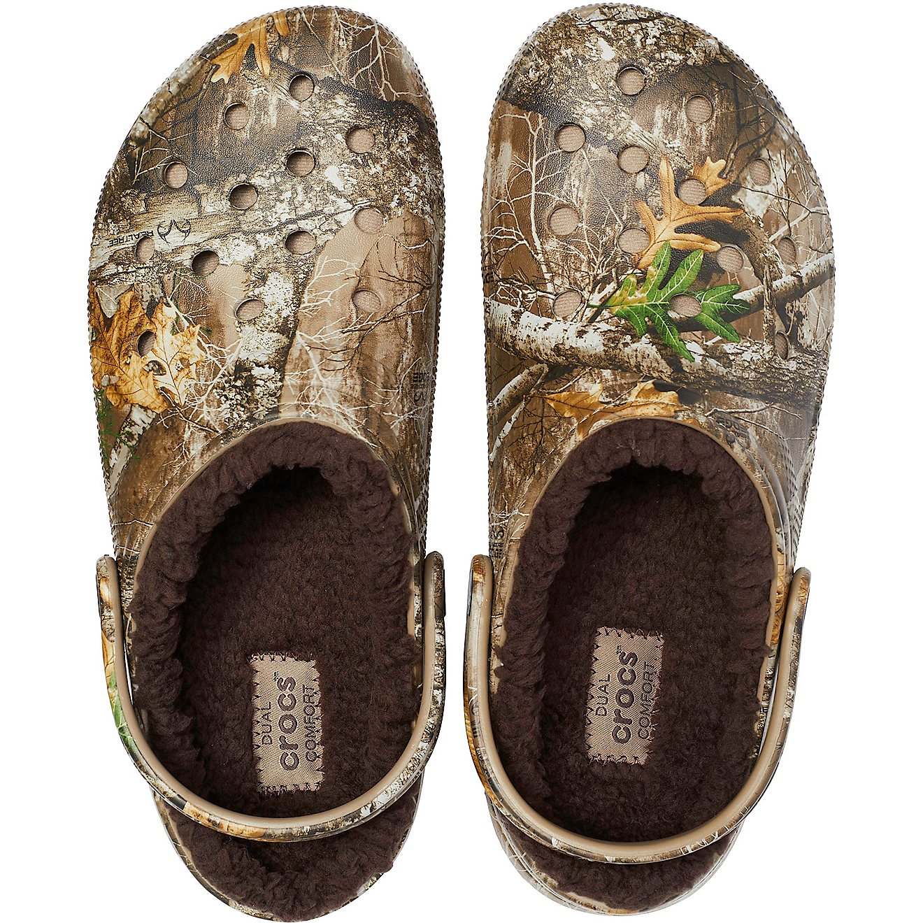 Crocs Men's Classic Realtree Edge Fuzz-Lined Clogs                                                                               - view number 3
