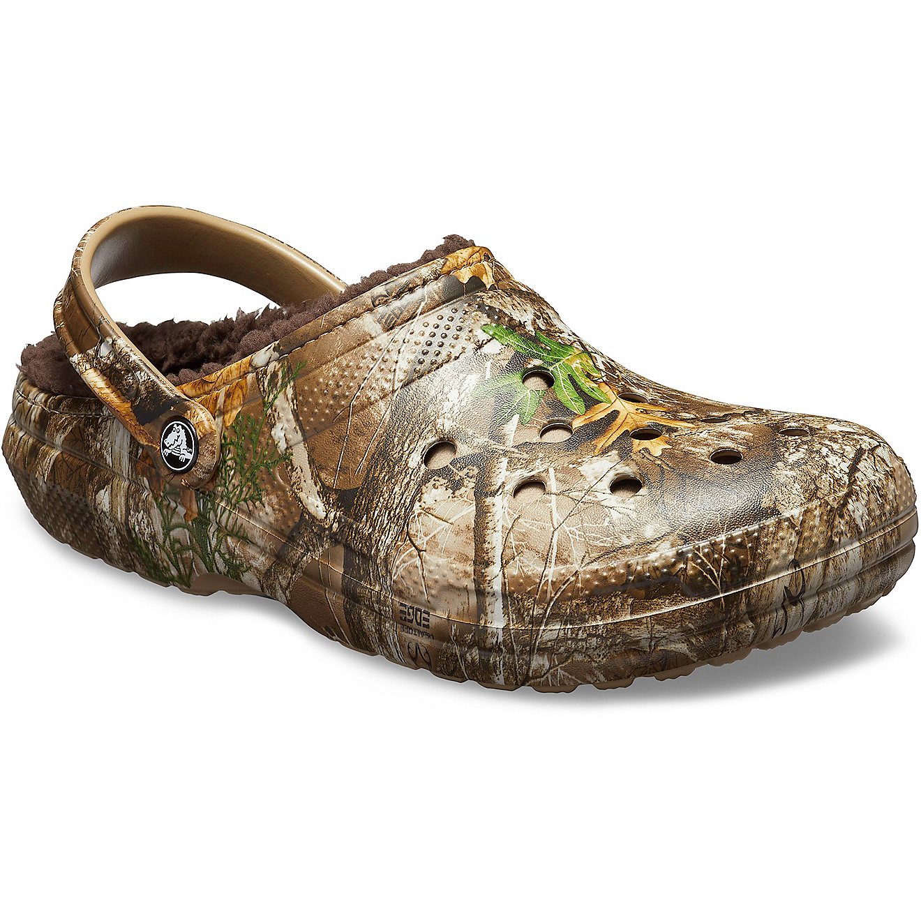 Crocs Men's Classic Realtree Edge Fuzz-Lined Clogs                                                                               - view number 1