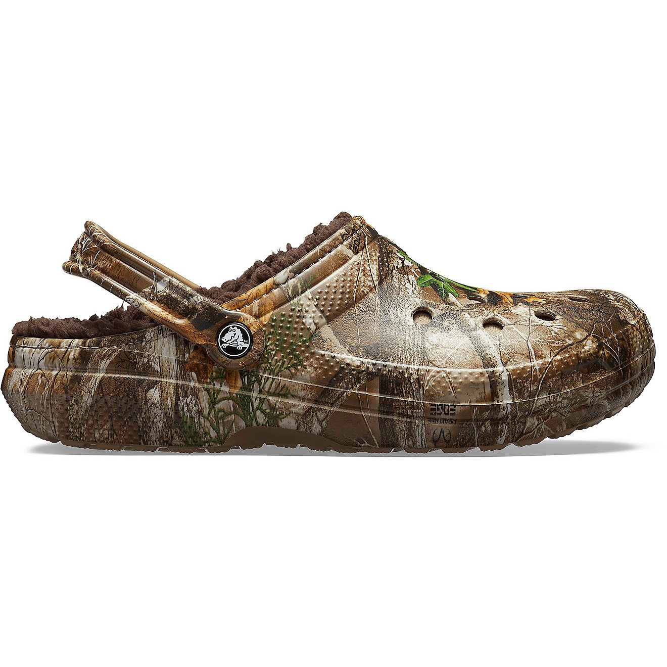 Crocs Men's Classic Realtree Edge Fuzz-Lined Clogs                                                                               - view number 2