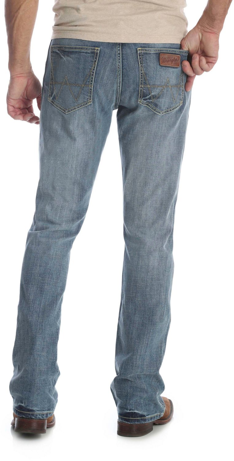 boot cut wrangler mens jeans